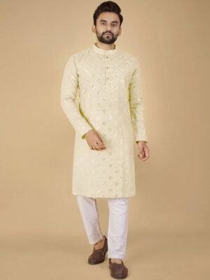 ORIFAB Men Cotton Kurtas