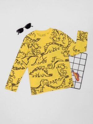 Pantaloons Junior Boys Graphic Printed Round Neck Pure Cotton T-shirt