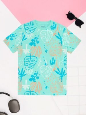 Pantaloons Junior Boys Printed Cotton Raw Edge T-shirt