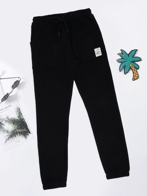 Pantaloons Junior Boys Pure Cotton Mid-Rise Joggers