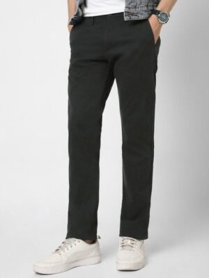 Peter England Casuals Men Cotton Slim Fit Formal Trousers