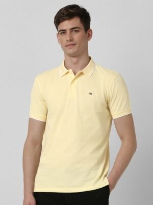 Peter England Casuals Polo Collar Slim Fit T-shirt