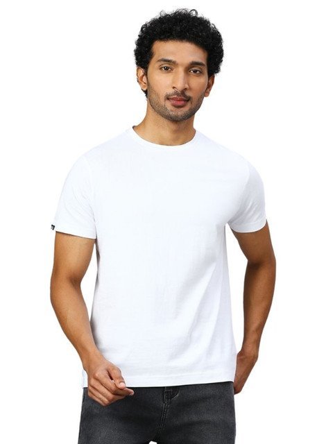 playR Basico Unisex Solid Round Neck Regular Fit Cotton T-shirt