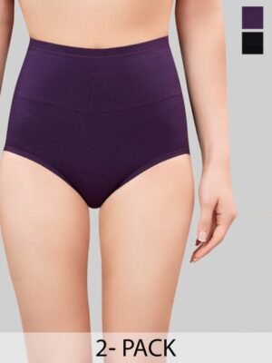 PLUMBURY Pack Of 2 Tummy Tucker Briefs