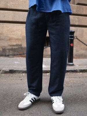 Powerlook Navy Linen Pant
