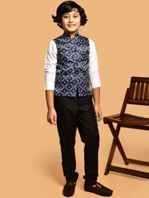 PRINTCULTR Boys Printed Nehru Jackets
