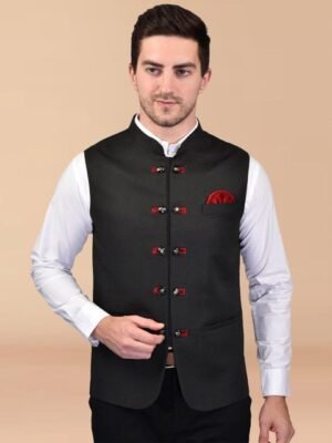 PRINTINDIA Men Mandarin Collar Nehru Jackets