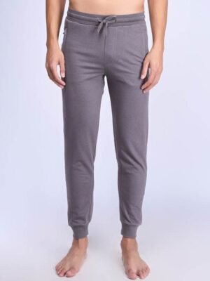 Ramraj Men Cotton Slim Fit Zipper Pocket Jogger Lounge Pants