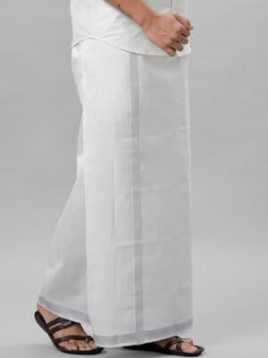 ramraj-men-tissue-white-solid-silver-jari-border-and-pocket-with-adjustable-1.jpg