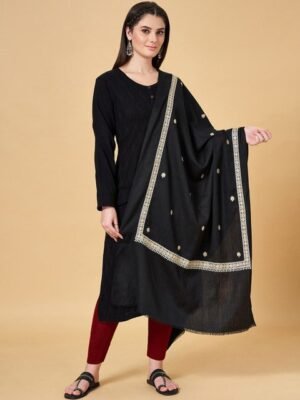 RANGMANCH BY PANTALOONS Embroidered Acrylic Shawl