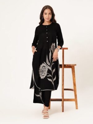 RANGMANCH BY PANTALOONS Women Cotton Printed Flared Palazzos