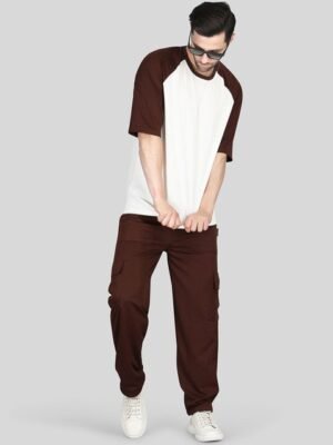 Raxedo Round Neck T-shirt With Joggers Co-ords