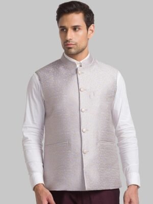 Raymond Jacquard Slim Fit Waistcoat