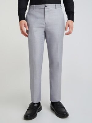 Raymond Men Checked Slim Fit Formal Trousers
