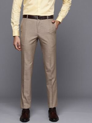 Raymond Men Checked Slim Fit Trousers