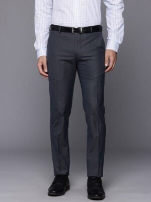 Raymond Men Textured Slim Fit Formal Trousers