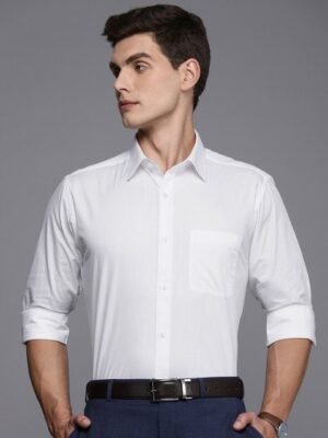 Raymond Pure Cotton Textured Slim Fit Formal Shirt