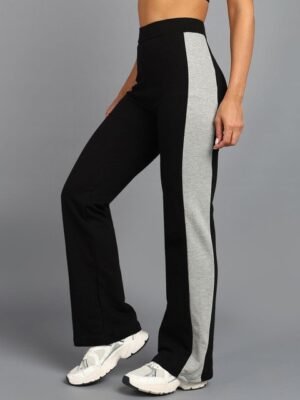 Rock Paper Scissors Women Side Striped Pure Cotton Mid Rise Track Pants