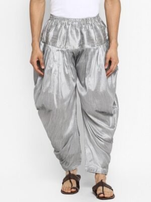 ROYAL KURTA Men Grey Solid Loose-Fit Salwar