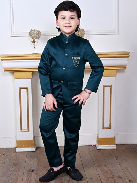 Sangria Boys Single-Breasted Jodhpuri Suit