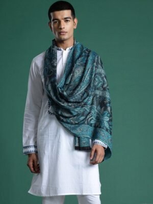 Sangria Floral Woven Design Shawl