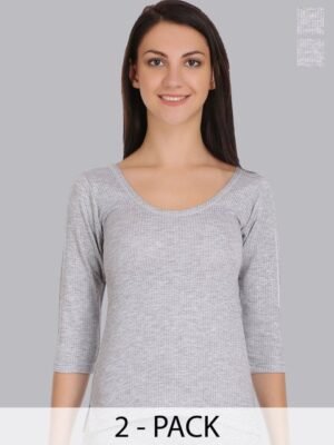 SELFCARE Pack Of 2 Ribbed Thermal Top