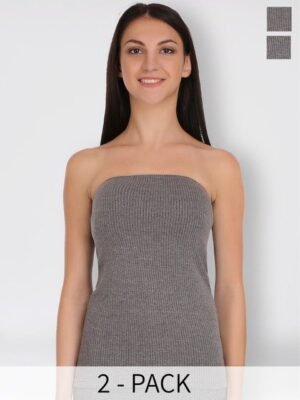 SELFCARE Pack Of 2 Sleeveless Cotton Thermal Tops