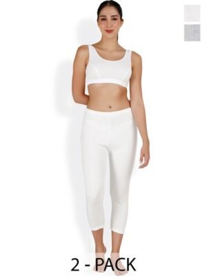 SELFCARE Women Pack Of 2 Striped Thermal Sets