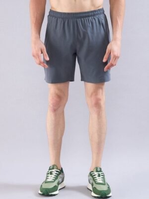 SG Men Solid Mid-Rise Above Knee Sports Shorts