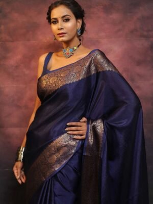 Shriyangan Ethnic Motifs Zari Art Silk Kanjeevaram Saree