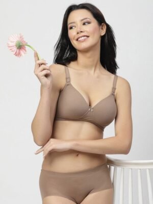 SHYAM SONS FLAIRHeavily Padded Lingerie Set 340Set-Brown