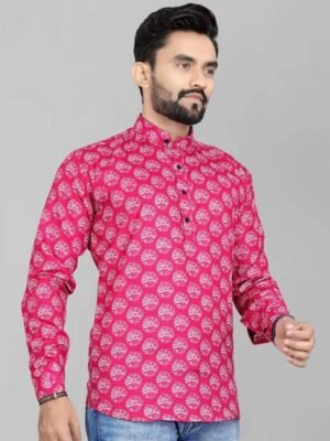 Silver Buck Men Ethnic Motifs Printed Kurti