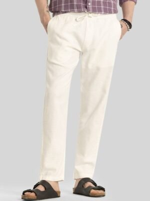 Snitch Men Smart Slim Fit Chinos Trousers