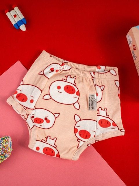 Snugkins Unisex Pure Cotton Reusable Potty Training Shorts