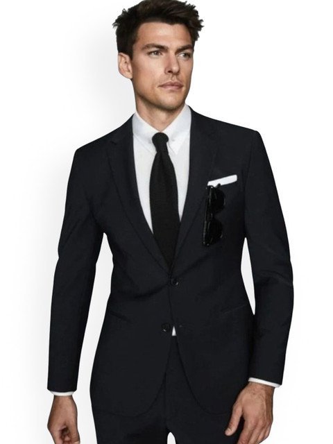 SOFTINO Slim-Fit Single Breasted Party Blazer