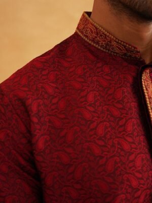 sojanya-ethnic-motifs-self-design-mandarin-collar-regular-kurta-with-churidar-1.jpg