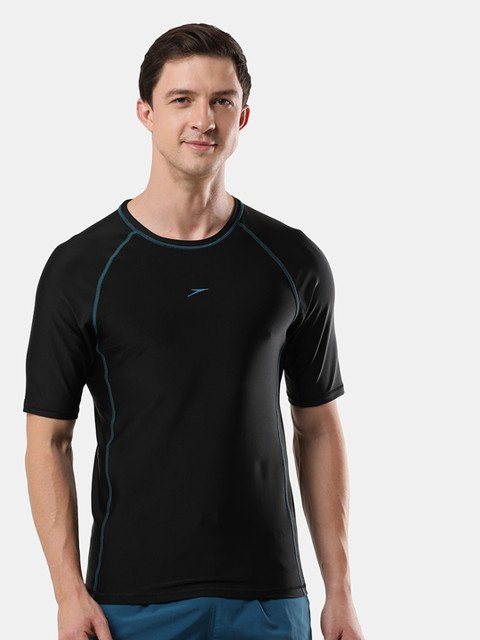 Speedo Round Neck Short Sleeve Sun Protection Swim T-shirt