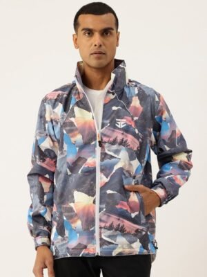 Sports52 wear Printed Hooded Rain Jacket