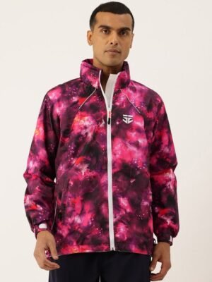 Sports52 wear Printed Hooded Rain Jacket