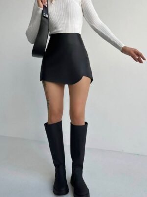 StyleCast x Revolte Women Pencil Slip On Mini Skirt