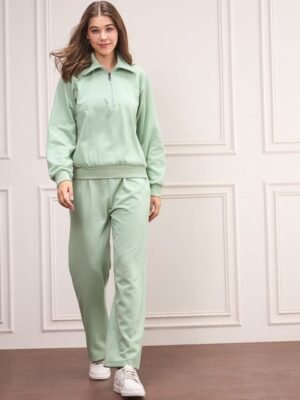 StyleStone Women Mock Collar Tracksuits