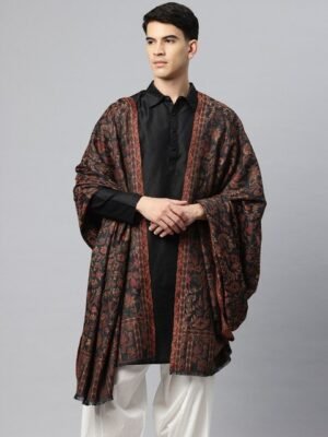 SWI Stylish Men Paisley Woven Design Shawl