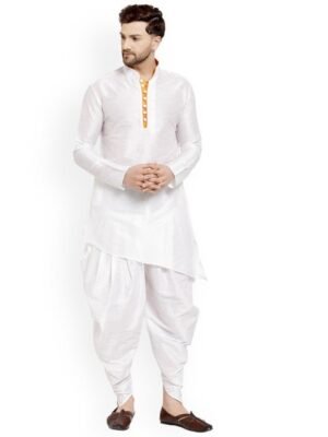 Sydney Heights Asymmetric Regular Straight Kurta with Dhoti Pants