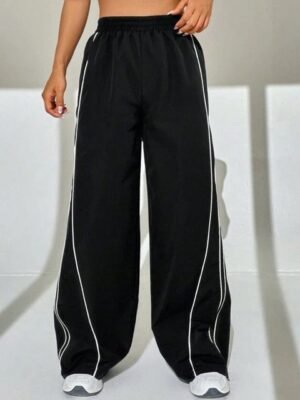 TABADTOD Women Relaxed Loose Fit Trousers