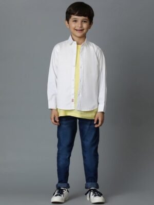 TALES & STORIES Boys White Casual Shirt