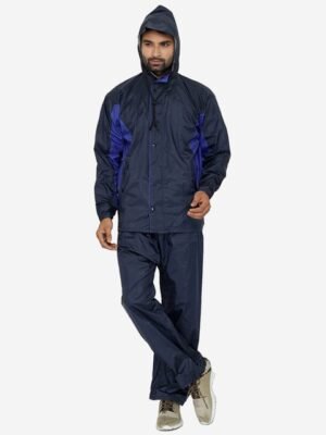 THE CLOWNFISH Champion Colorblocked Reversible Double Coating Rain Suit With Hood