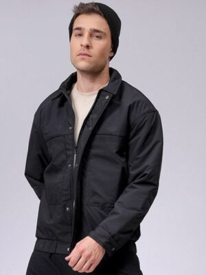 The Indian Garage Co Men Quilted Jacket with Embroidered