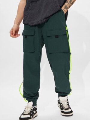 The Souled Store Men Baggy-Fit Mid-Rise Joggers