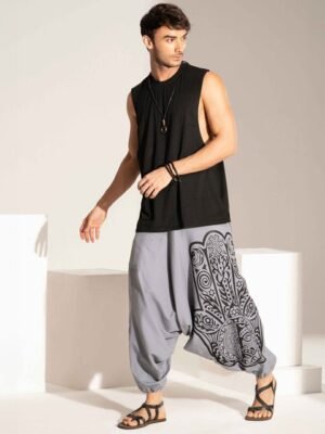 The Veshti Company Tribal Printed Pure Cotton Loose-fit Harem Pants