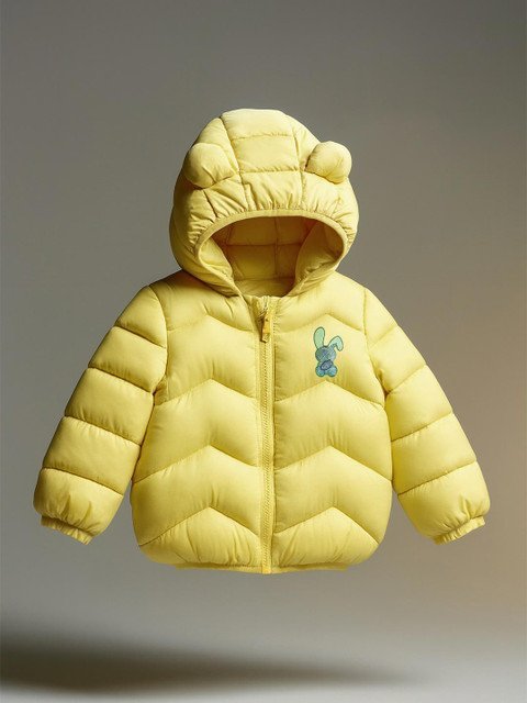 Thelittlebunny Unisex Kids Lightweight Puffer Jacket with Patchwork